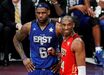 2011 - Kobe (Oeste) frente a LeBron James (Este) no All-Star game em Los Angeles