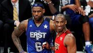 2011 - Kobe (Oeste) frente a LeBron James (Este) no All-Star game em Los Angeles