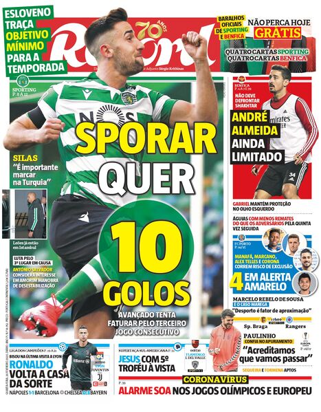 Quarta-feira, 26 de fevereiro de 2020