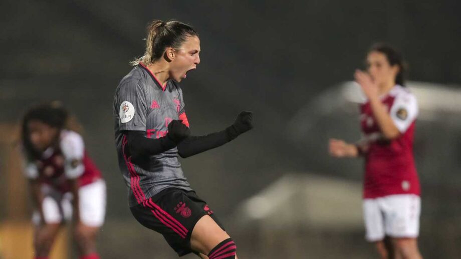 Sp. Braga-Benfica, 1-3: águia com um pé na final da Taça da Liga feminina