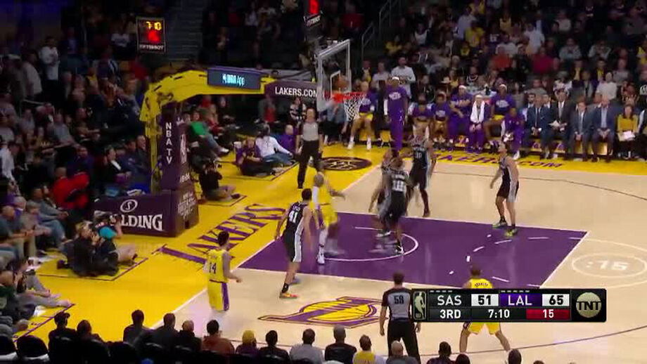 NBA: Os melhores momentos do triunfo dos LA Lakers frente aos San Antonio Spurs