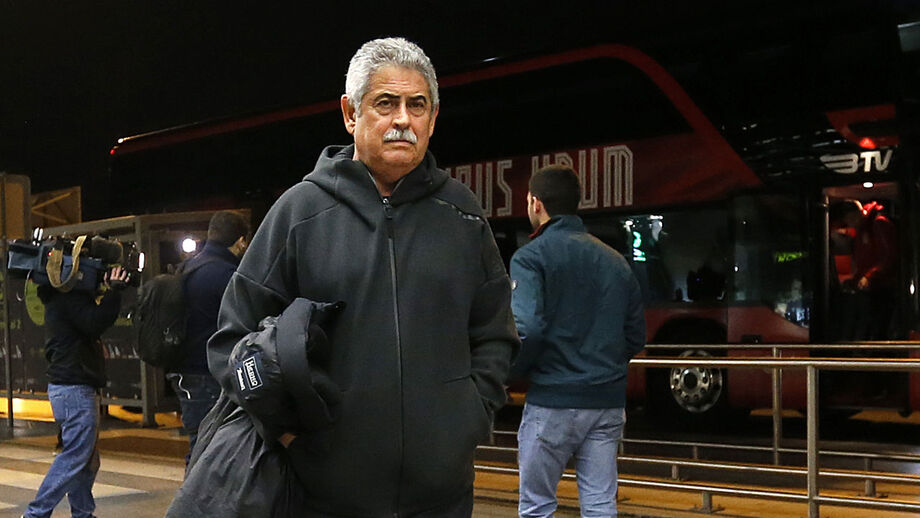 Luís Filipe Vieira no balneário do Dragão