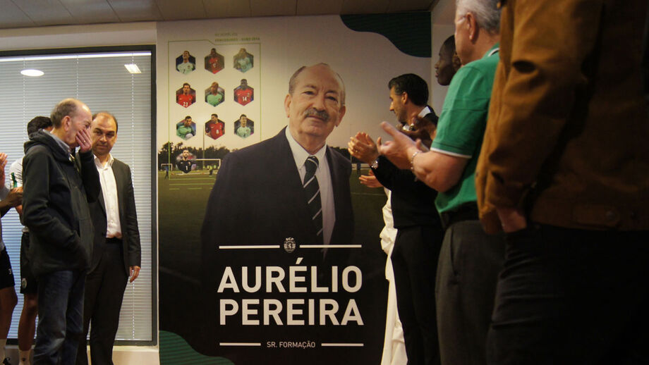 Aurélio Pereira homenageado na Academia de Alcochete