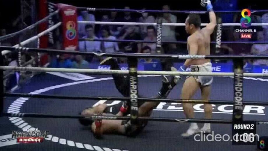 A ação heróica de árbitro de Muay Thai que está a correr o Mundo