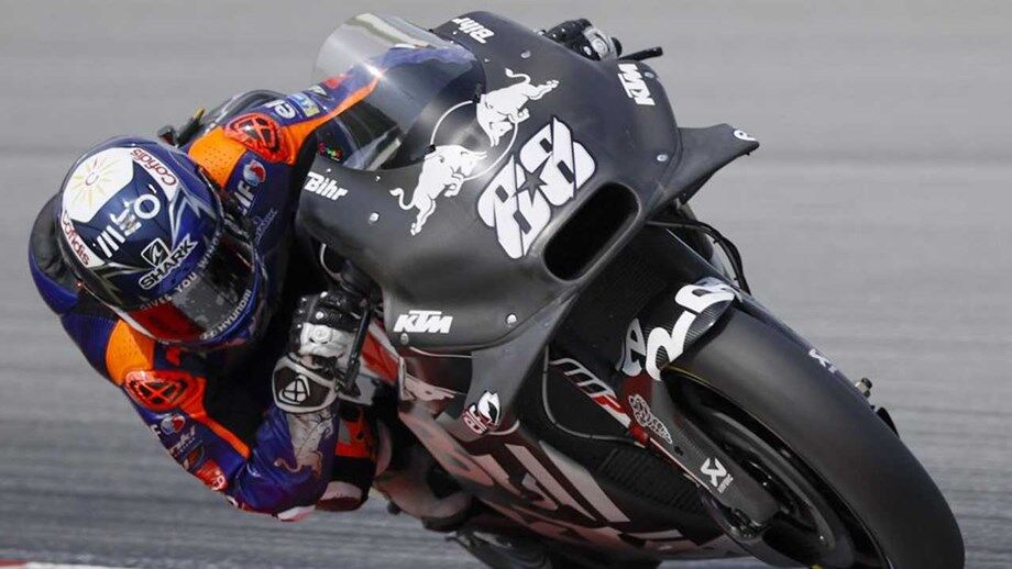 Miguel Oliveira caiu no segundo dia de testes de MotoGP no Qatar