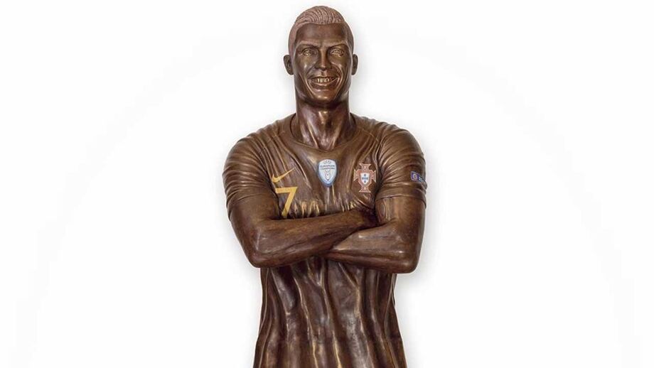 Cristiano Ronaldo em forma de chocolate