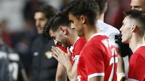 Lágrimas de Pizzi pelo penálti falhado