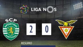 O resumo do Sporting-Aves: golos, casos e outros lances