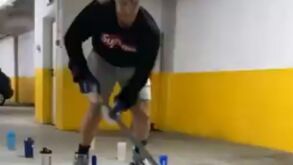 Do cão de Gonçalo Alves ao garrafão de Poka: jogadores de hóquei do FC Porto treinam em casa