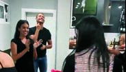 Cristiano Ronaldo em festa com família e amigos durante quarentena