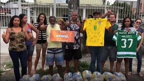 «Valeu, Wendel!»: comunidades brasileiras agradecem gesto solidário do médio do Sporting