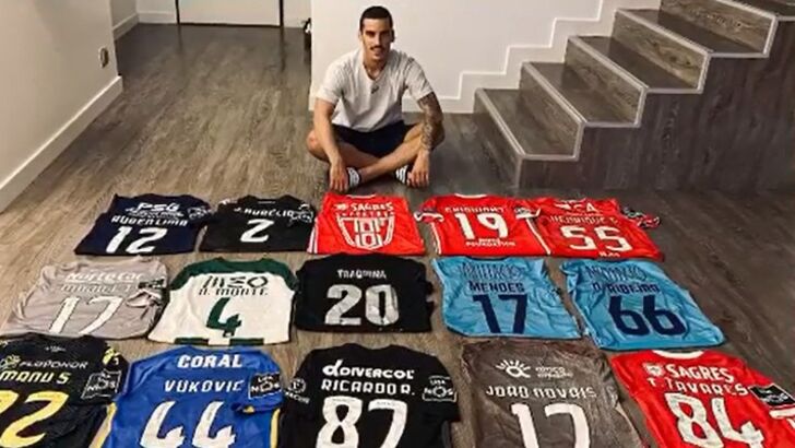 Chiquinho revela coleção de camisolas e lança desafio