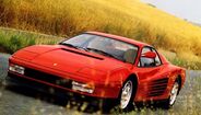 Uma das suas compras mais memoráveis foi o Ferrari Testarossa, um super desportivo que marcou os anos 90 de forma indelével.