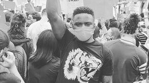 Abel Camará protestou contra o racismo