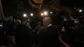 As primeiras imagens de Pinto da Costa após ser reeleito como presidente do FC Porto