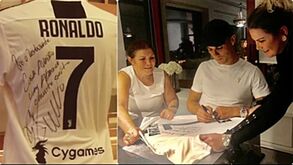 Família de Cristiano Ronaldo sorteia camisola de CR7 para ajudar famílias brasileiras