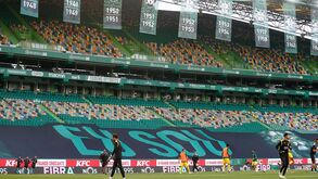 Assim está Alvalade no primeiro jogo pós-paragem