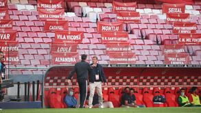 Casas e delegações do Benfica 'enchem' bancadas da Luz