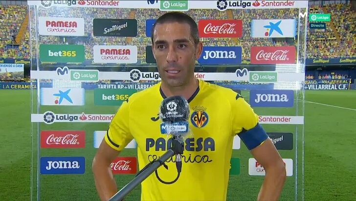 Bruno Soriano voltou a jogar três anos depois e não escondeu a emoção