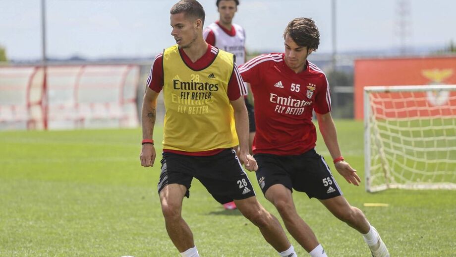 Weigl e Zivkovic treinam em pleno para a visita do Benfica a Portimão