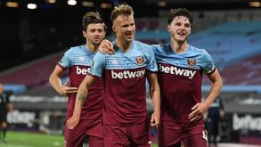 West Ham regressa às vitórias na receção ao Chelsea