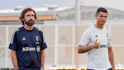 O início de uma nova era na Juventus: Cristiano Ronaldo já trabalha às ordens de Andrea Pirlo