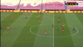 Benfica-Sp. Braga, 0-0 (1.ª parte): águias com uma bola no poste