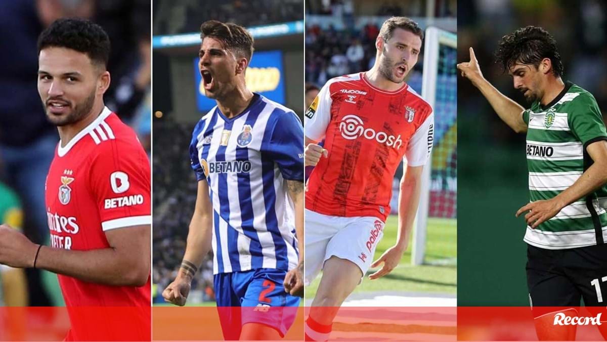 O que falta jogar a Benfica FC Porto Sp Braga e Sporting até final