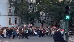 Protesto pró Palestina centenas de pessoas manifestam se em Lisboa