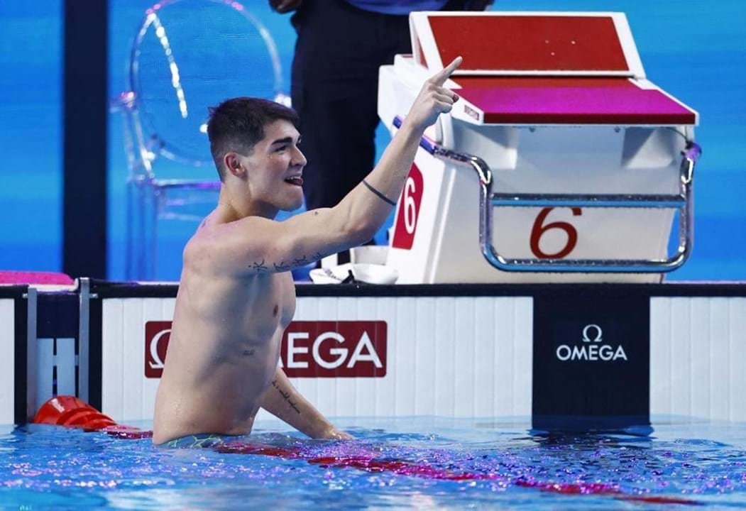 Histórico Diogo Ribeiro campeão do Mundo dos 50 metros mariposa