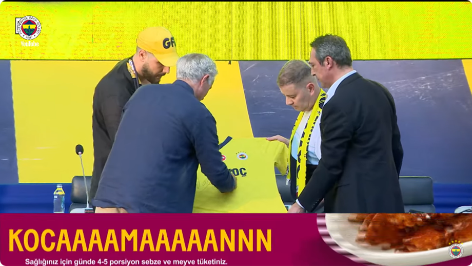 Mourinho Apresentado No Fenerbah E A Partir Deste Momento Perten O