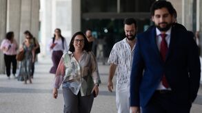 Joana Marques à chegada do tribunal