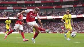 Gyökeres em ação pelo Arsenal