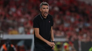 Bruno Lage durante o Benfica-Santa Clara