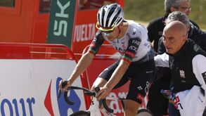 João Almeida, ciclista da UAE Emirates, na Volta a Espanha