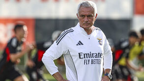 Primeiro treino de Mourinho no Benfica