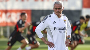 Primeiro treino de Mourinho no Benfica