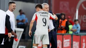 José Mourinho com Ivanovic