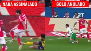 Futebol: lance sem falta assinalada e golo anulado