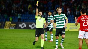O árbitro João Gonçalves no Santa Clara-Sporting
