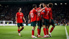 Seleção Nacional festeja golo