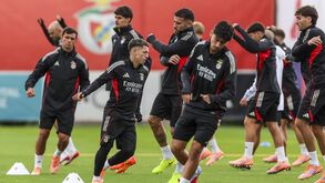 Benfica treina na véspera do jogo com o Ajax