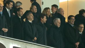 Frederico Varandas na tribuna no Estádio do Dragão