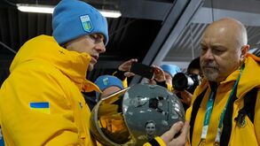 Heraskevych segura o capacete da polémica