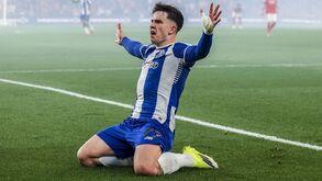 Pietuszewski celebra golo contra o Benfica, um momento chave na sua carreira