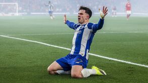 Pietuszewski celebra golo contra o Benfica, um momento chave na sua carreira