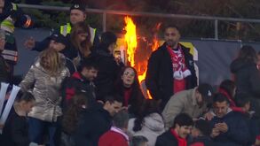 Incêndio danifica câmaras no Arouca-Benfica, prejudicando transmissão