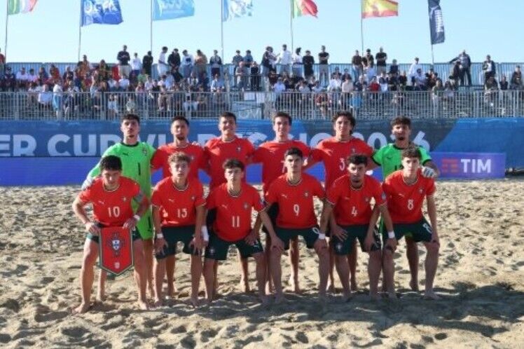 Portugal in the final of the U-20 Euro Beach Soccer Cup