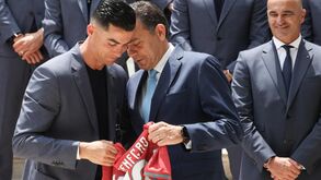 Cristiano Ronaldo e Luís Montenegro