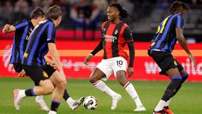 Rafael Leao of AC Milan in action during the AC